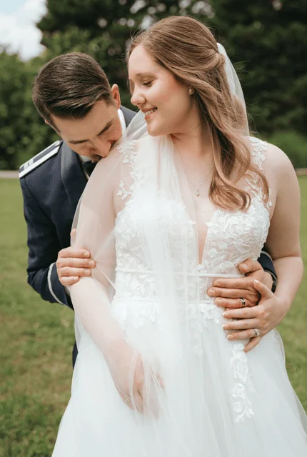 Bridal portrait Bride and groom enjoying there pictures after their ceremony