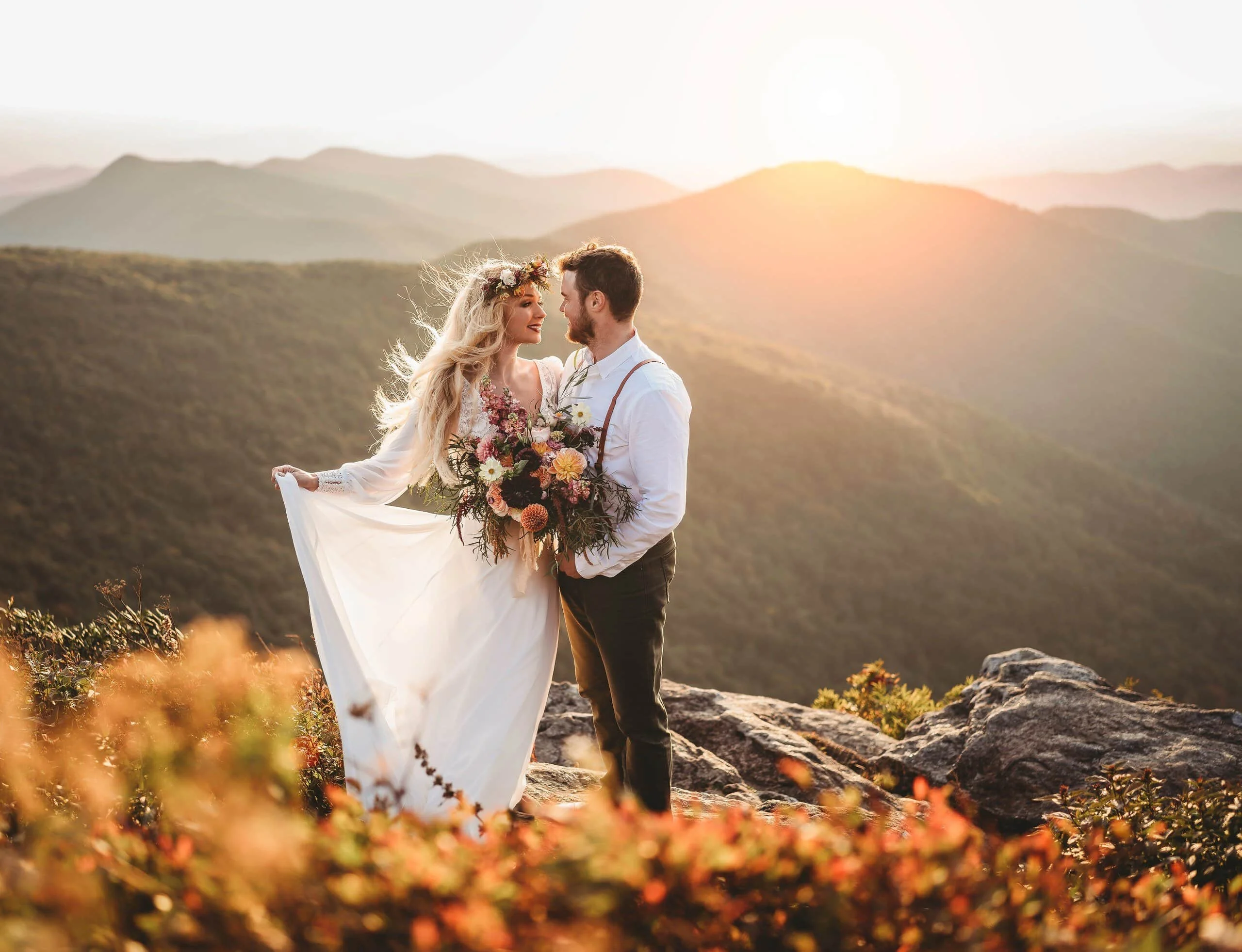 Blue ridge parkway elopement