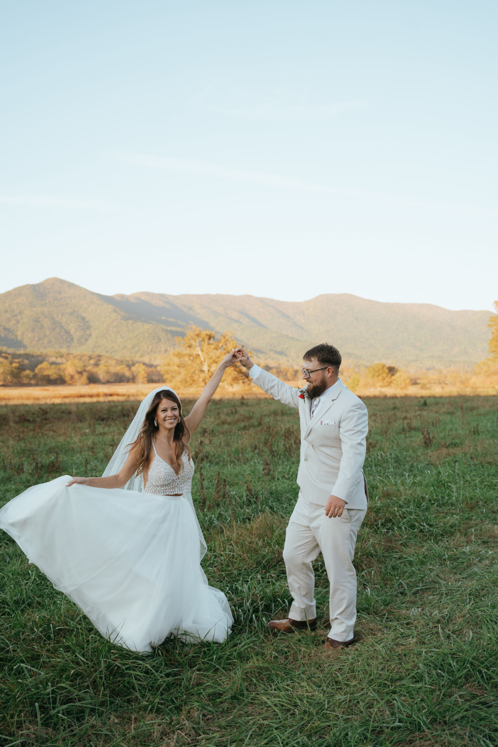 October Elopement at Cades cove Tennessee.