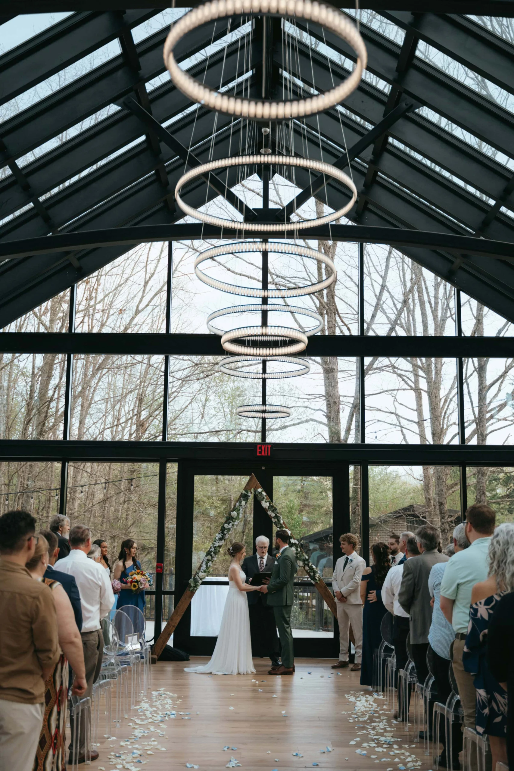 Couple getting married at Magnolia venue