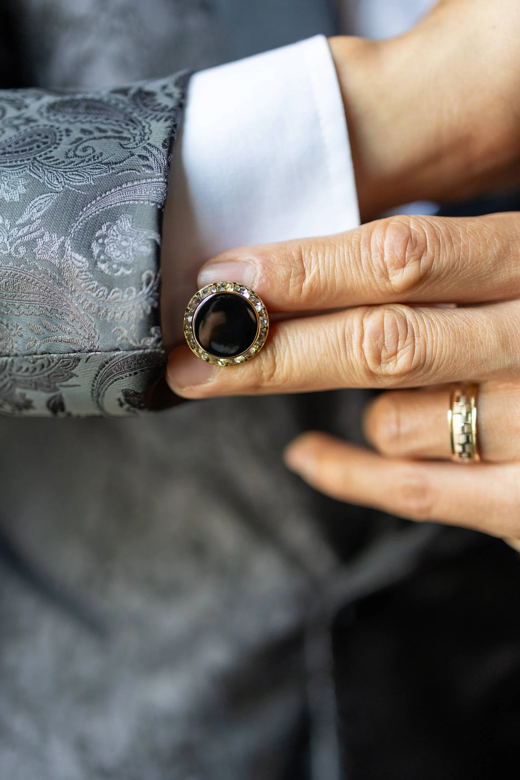 Black and white wedding