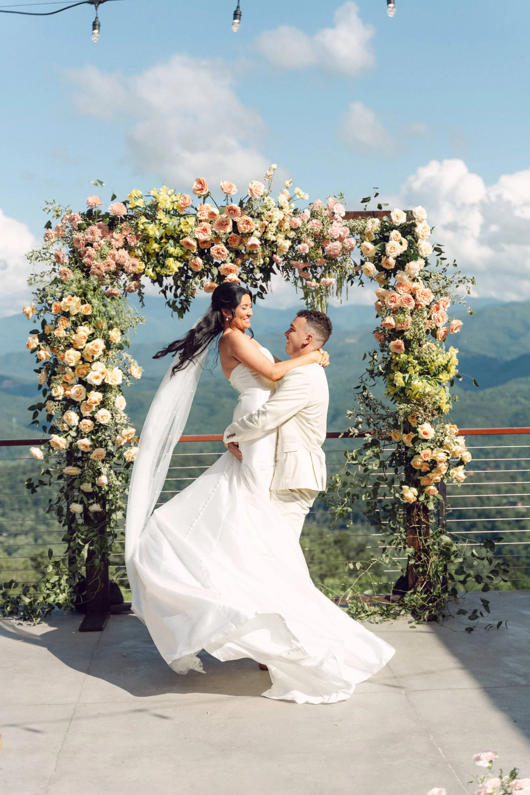 Couple getting married at Magnolia venue