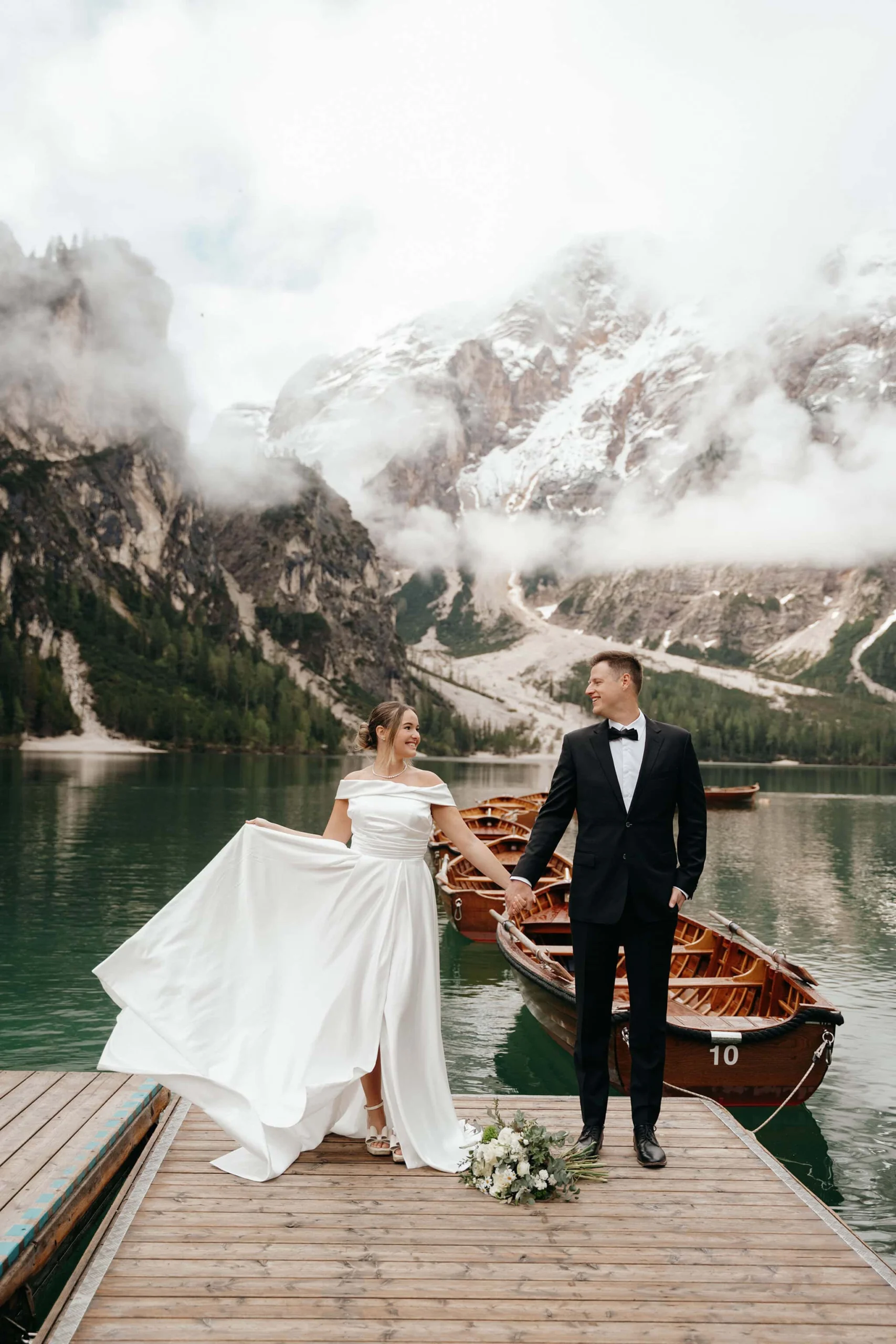 Couple getting married at Magnolia venue