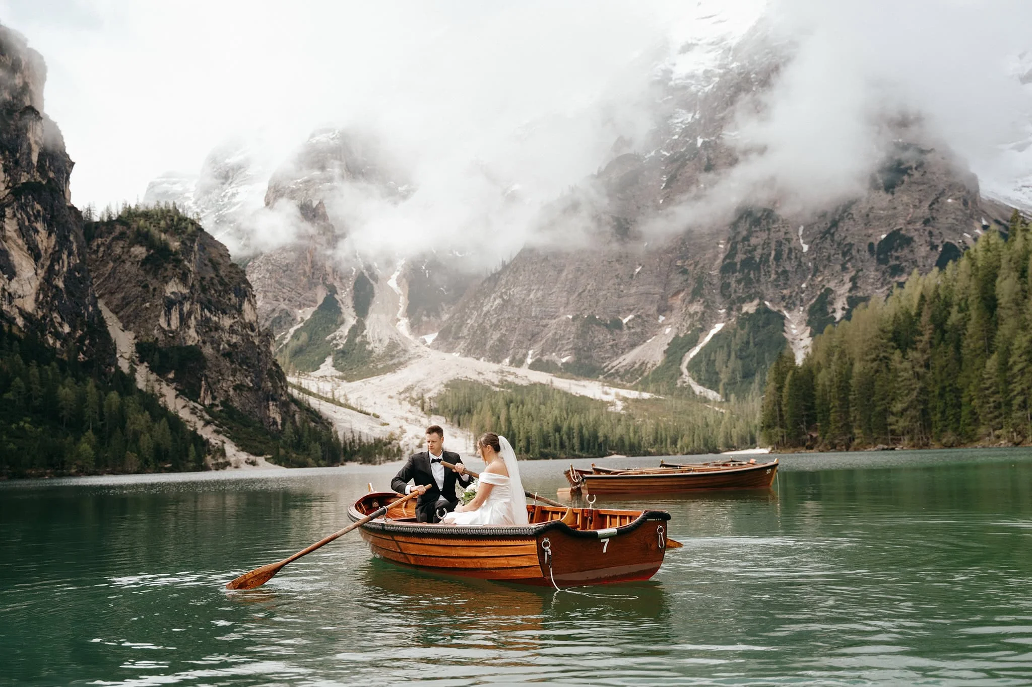 Elopment at Lake di Braies, Italy