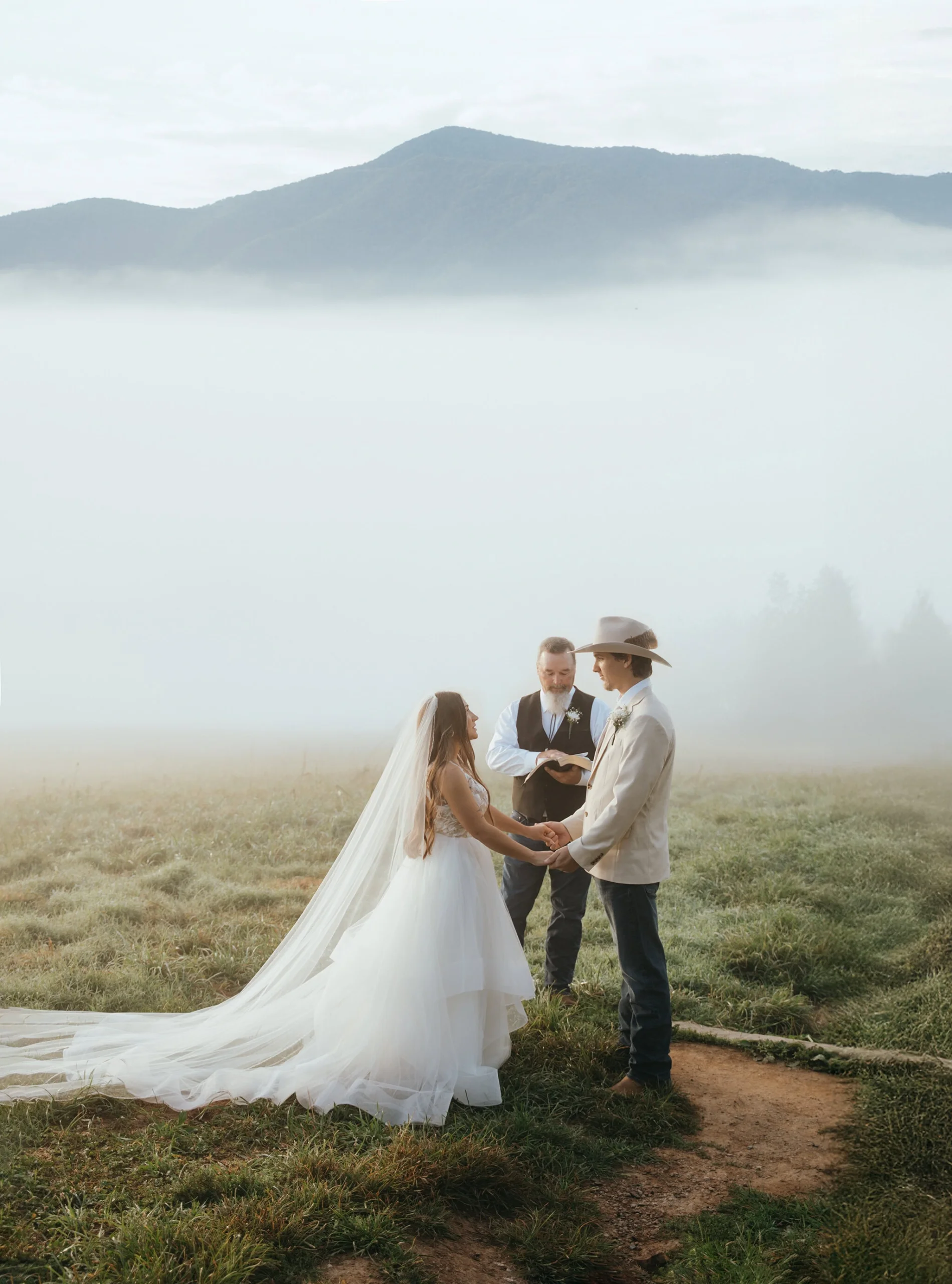 Couple getting married at Magnolia venue