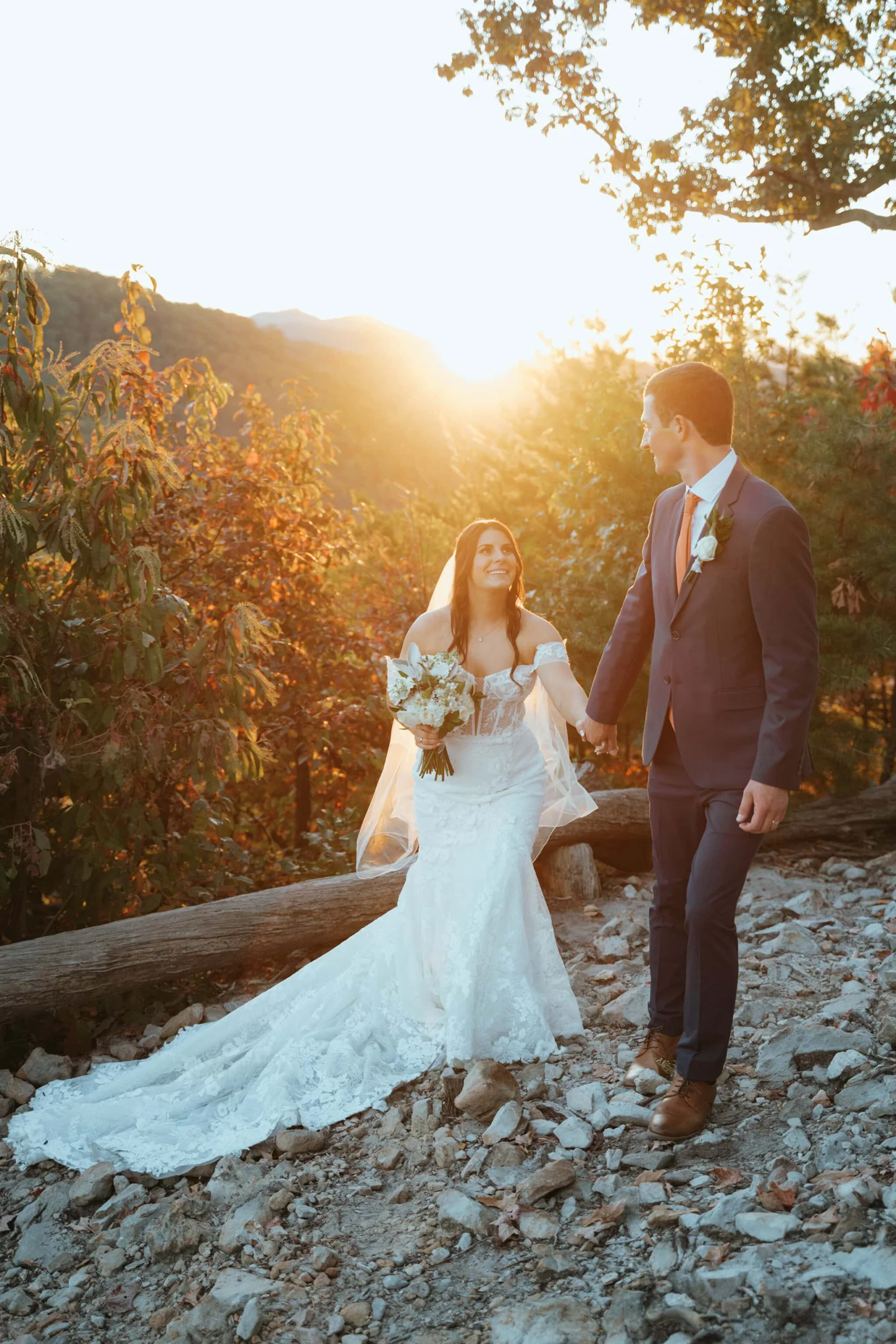 Couple getting married at Magnolia venue