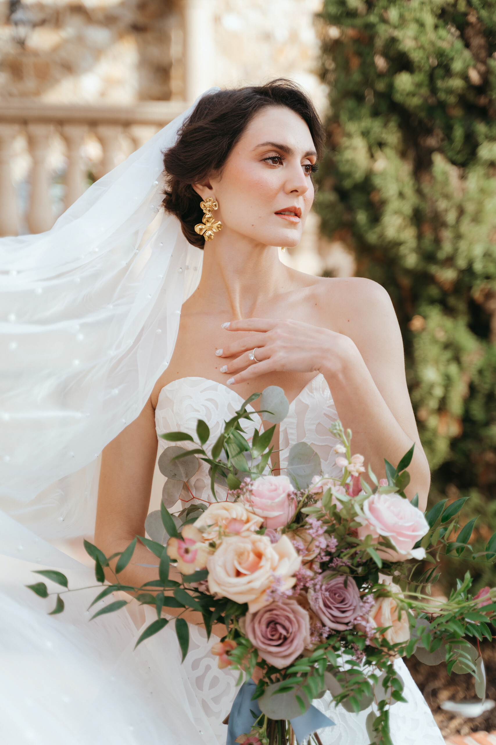 DSC03750 Bridal portrait at Bella Colina weeding venue on her wedding day