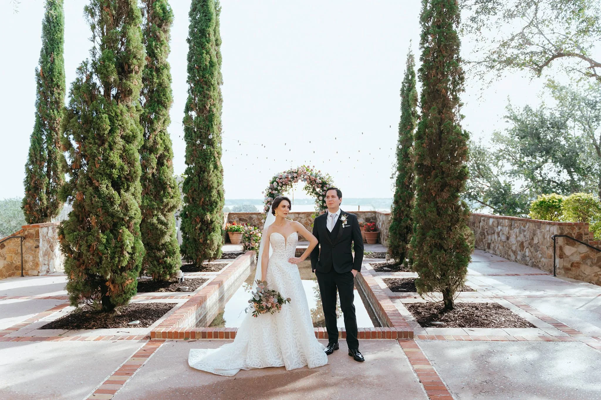 Bride and Groom just got married at Bella Colina Florida