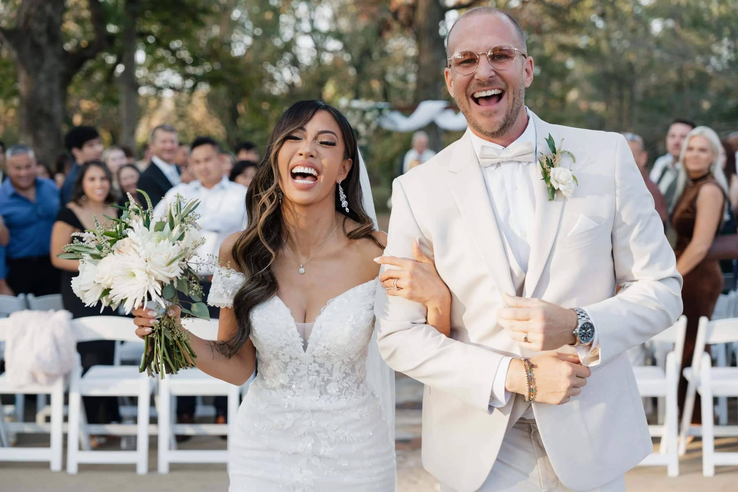 Bride and Groom just got married