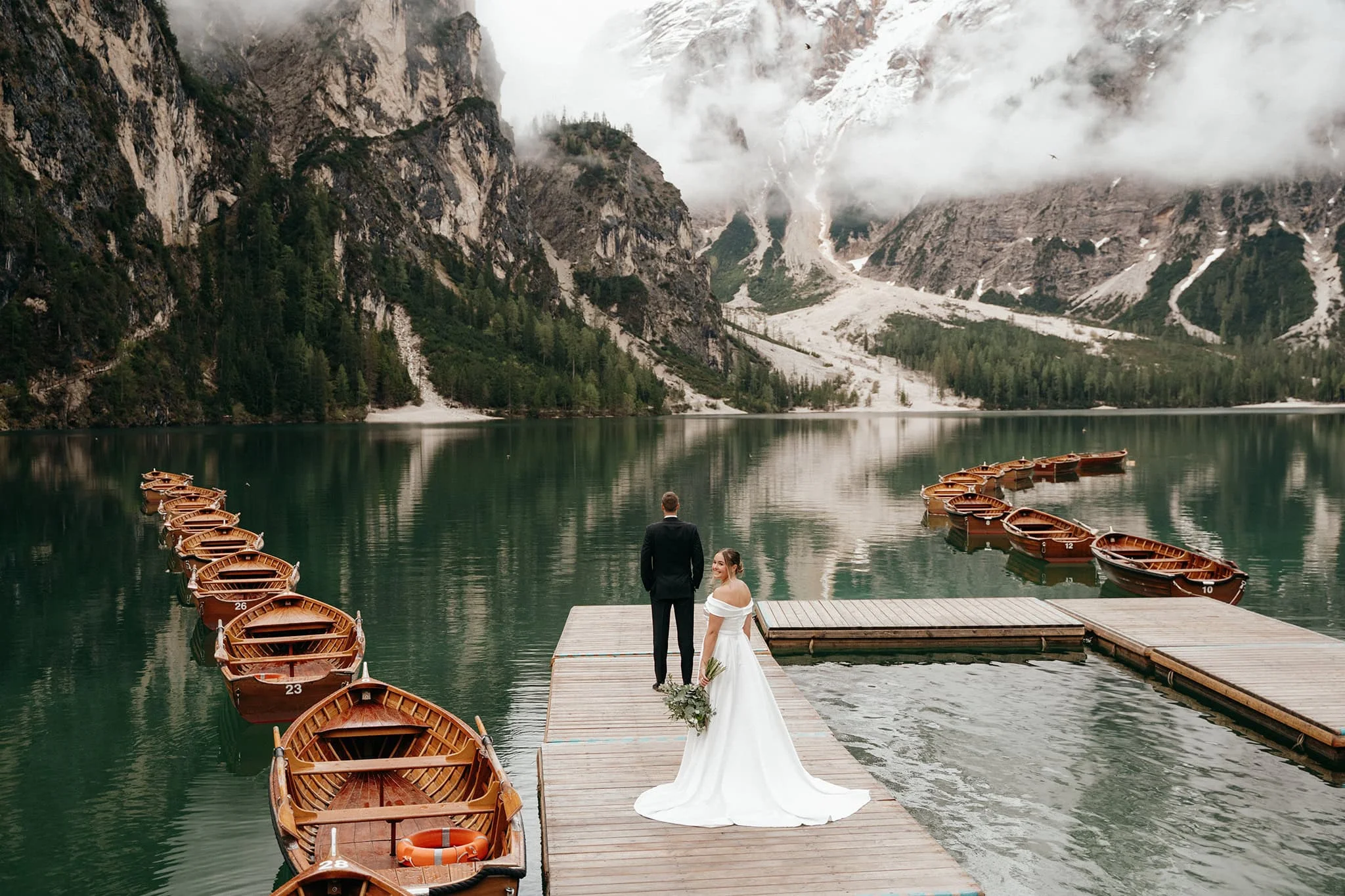 Elopement in Italian Dolomites Dolomites Elopment at sunrise