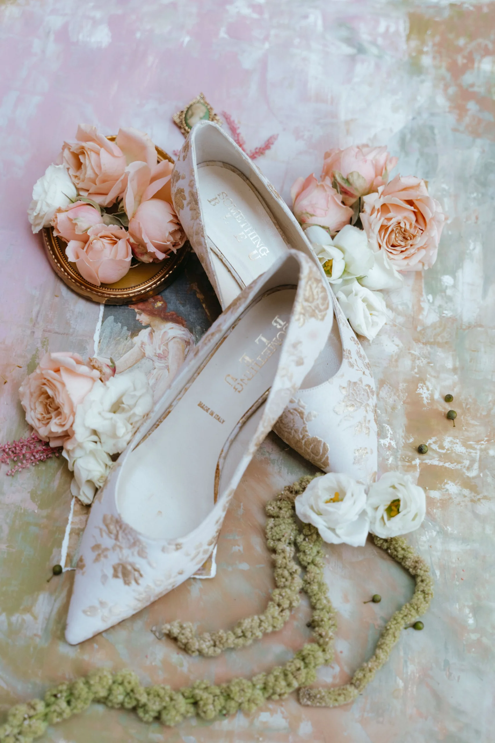 wedding shoes in detail shot Luxury wedding details