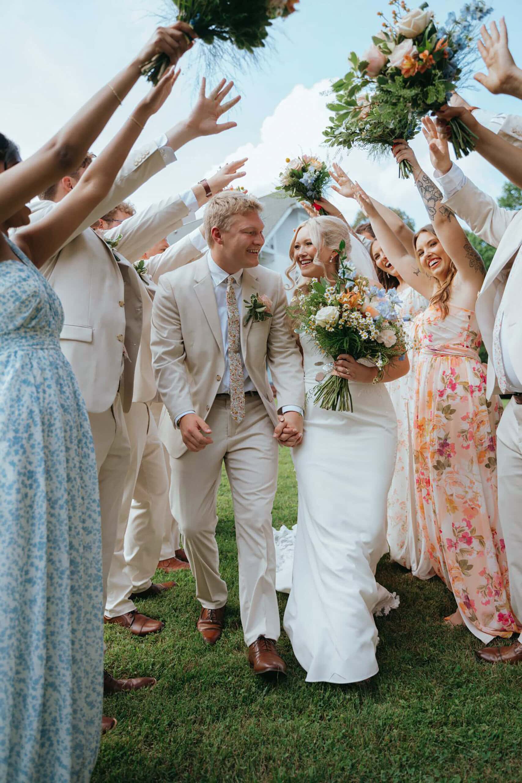 Meadow and Colston wedding guest tunnel at The Grand Victorian