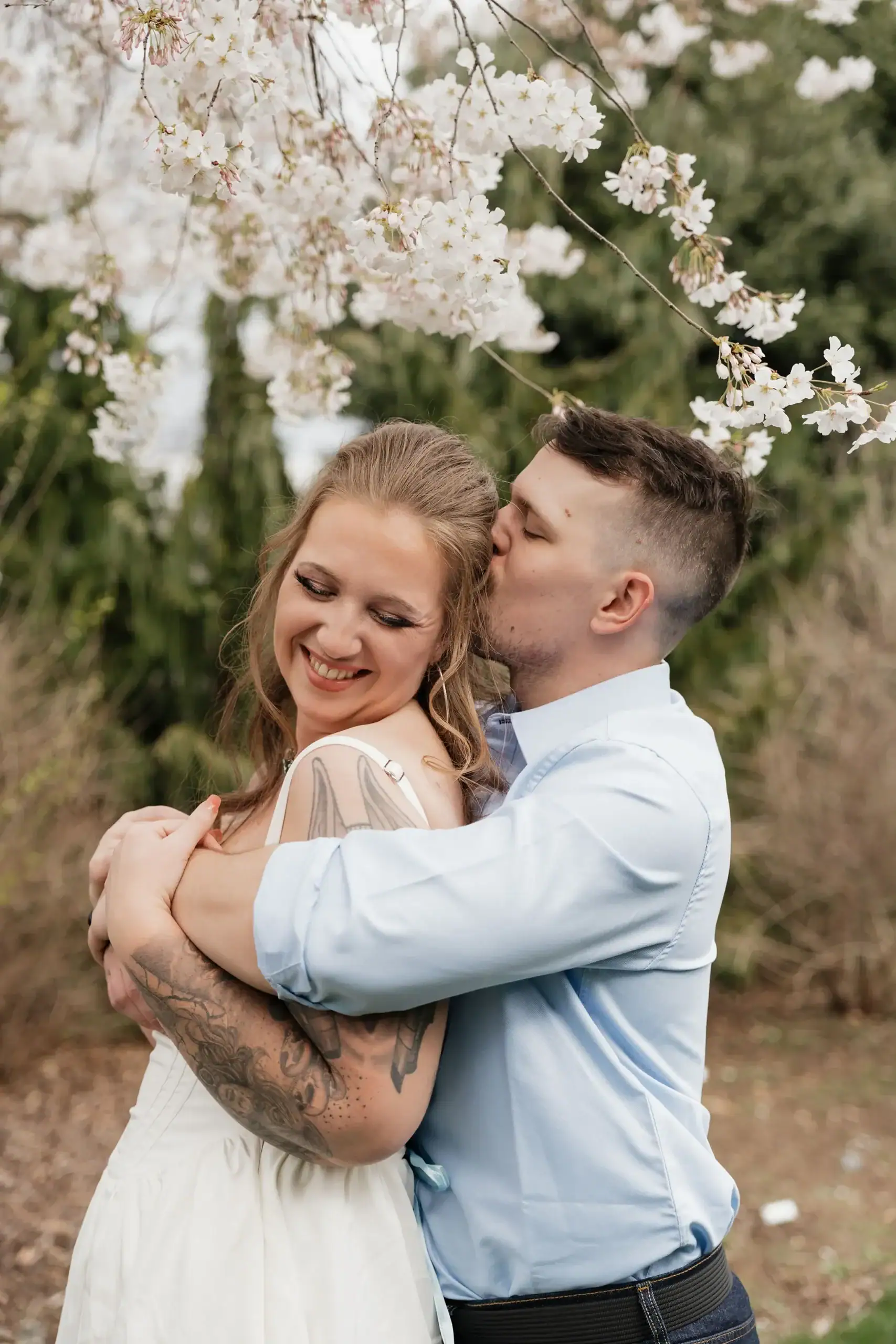 Engagement pictures at UT garden in Knoxville TN