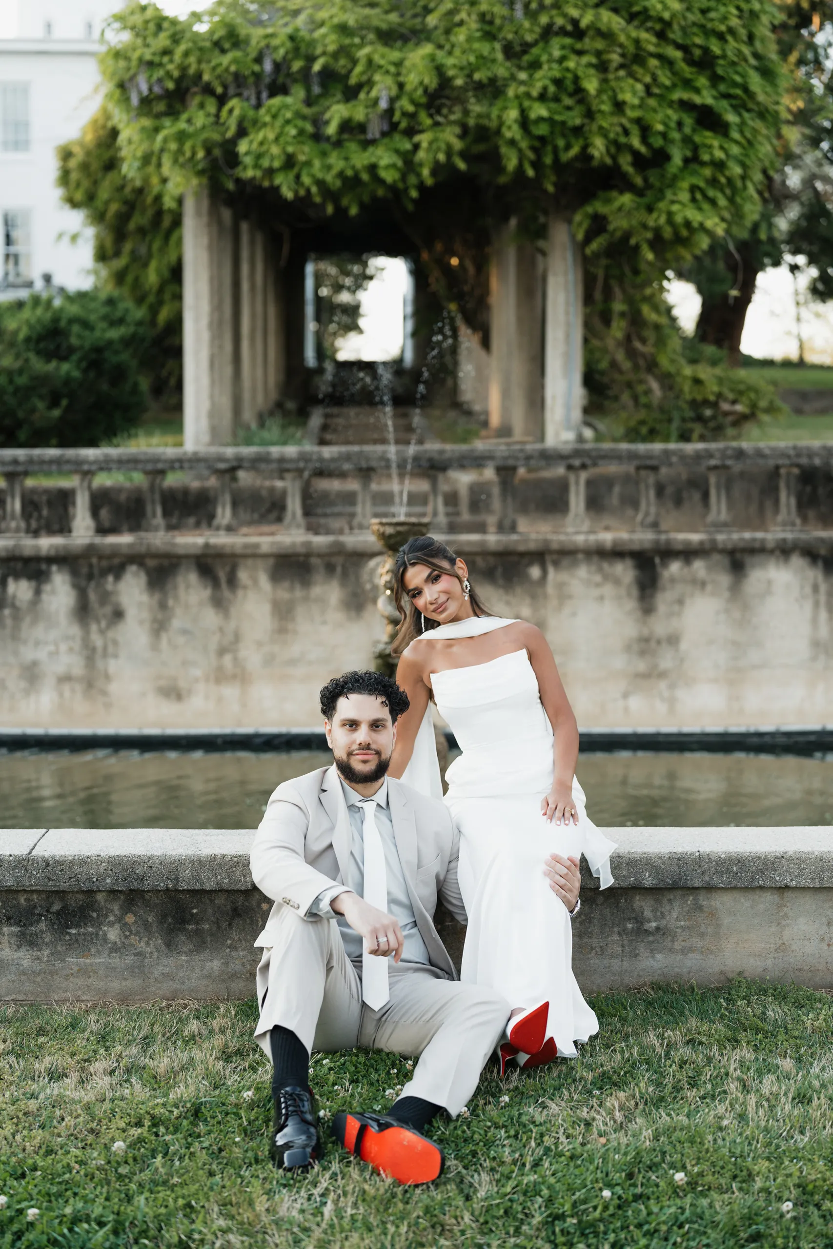 Couple getting married at Magnolia venue