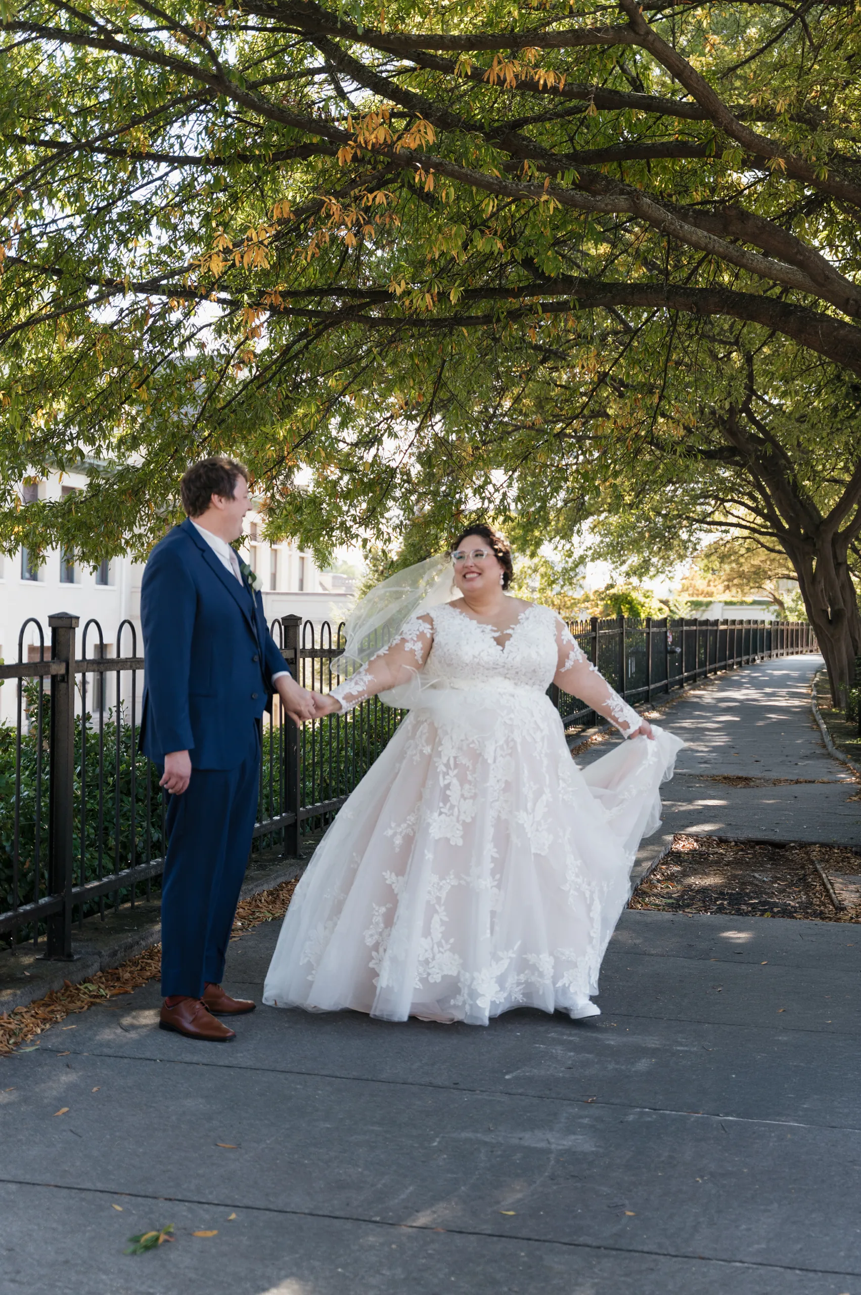 Couple getting married at Magnolia venue