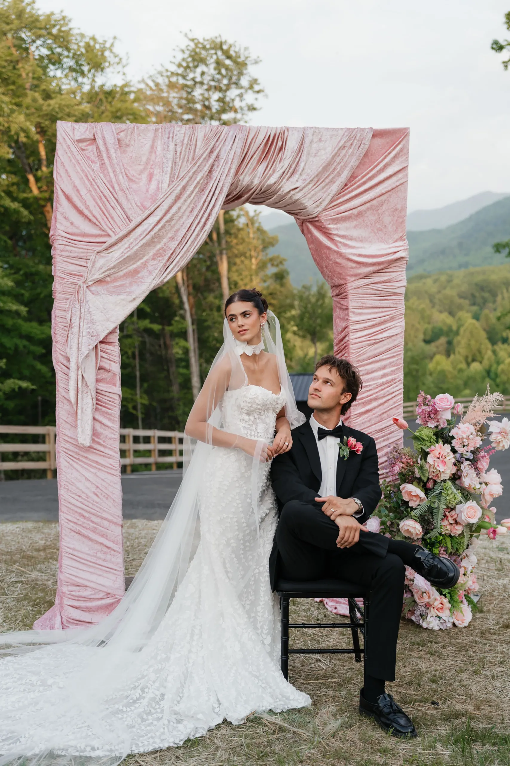 Couple getting married at Magnolia venue